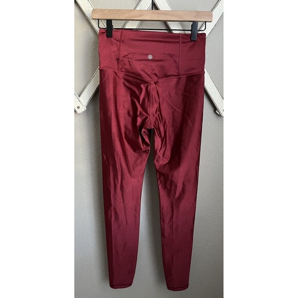 Athleta Elation Shine Women's S Tight Decadent Red 985227-01 - Picture 4 of 7